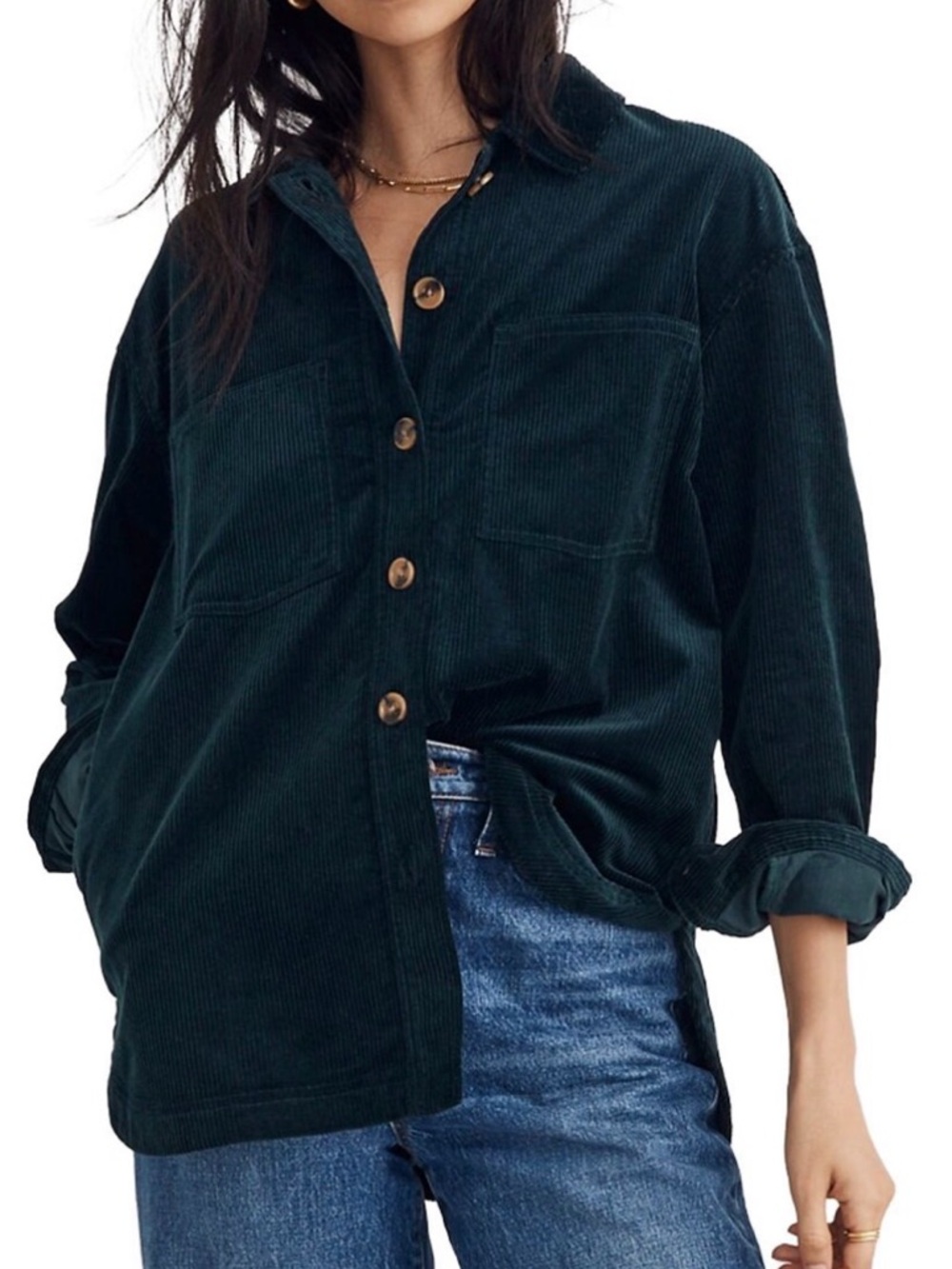 Madewell Corduroy Oversized Shirt Jacket